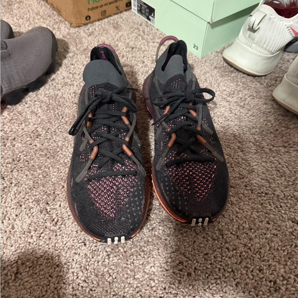 adidas Black and Pink Athletic Shoes